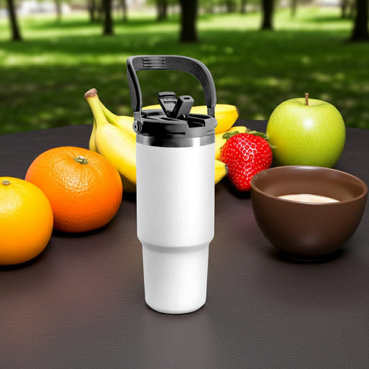 Tumbler with Straw, Travel Mug, Insulated Tumbler