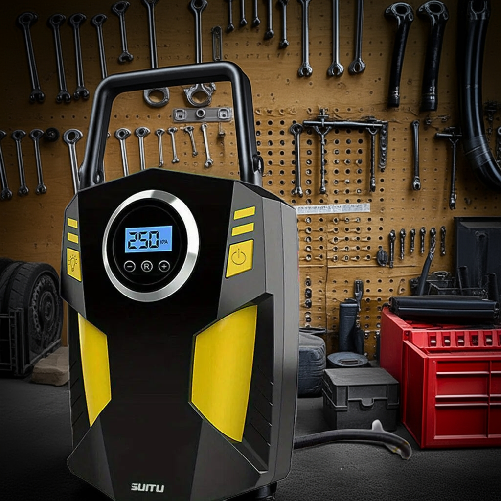 AK Digital Tyre Inflator 150PSI Portable Air Compressor