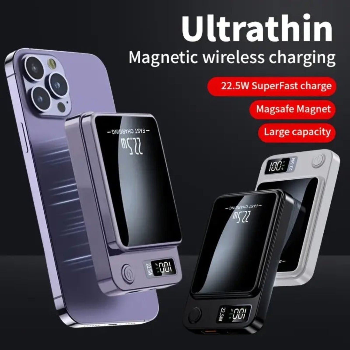 Kalandula 10000mAh Magnetic Fast Wireless Charger