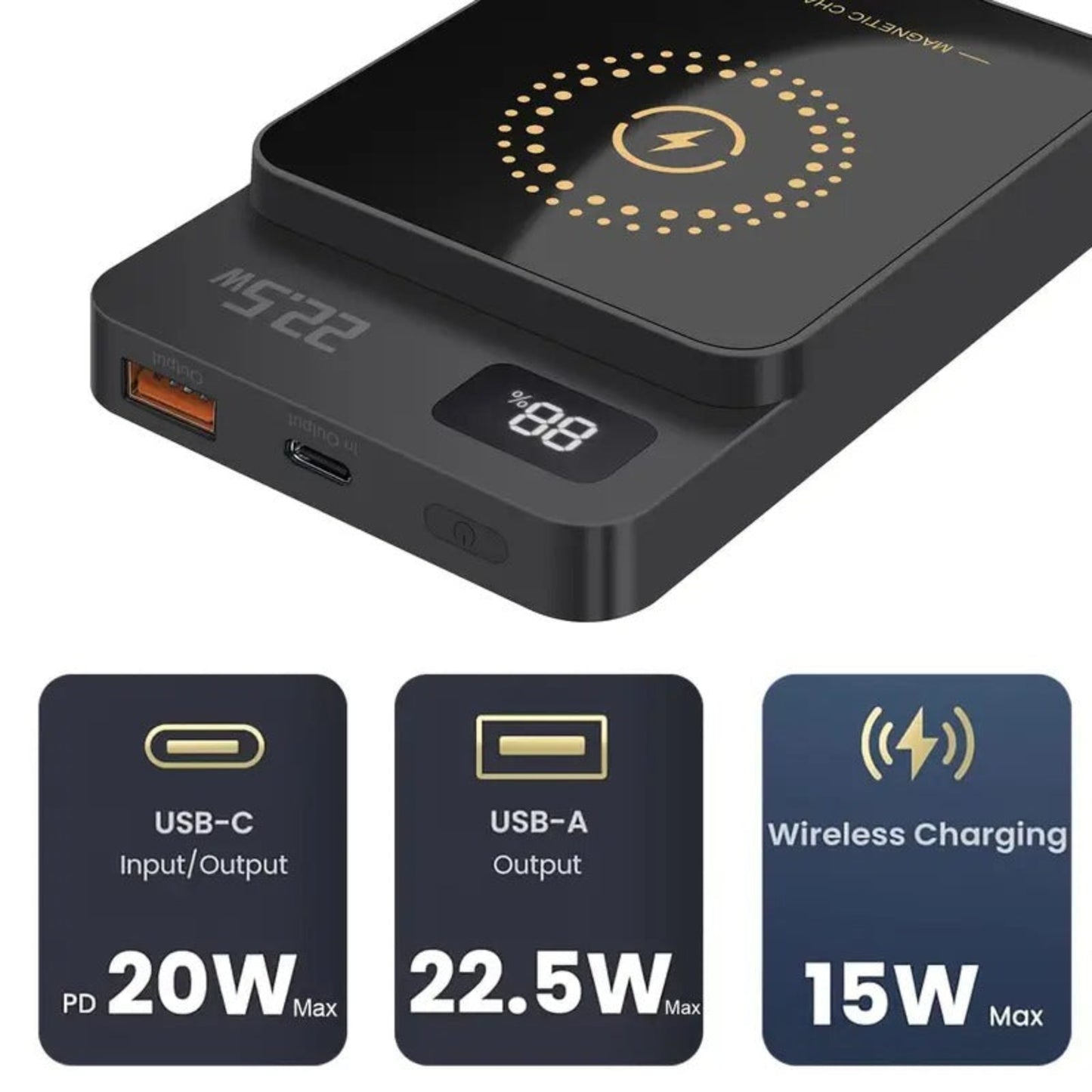 Kalandula 10000mAh Magnetic Fast Wireless Charger