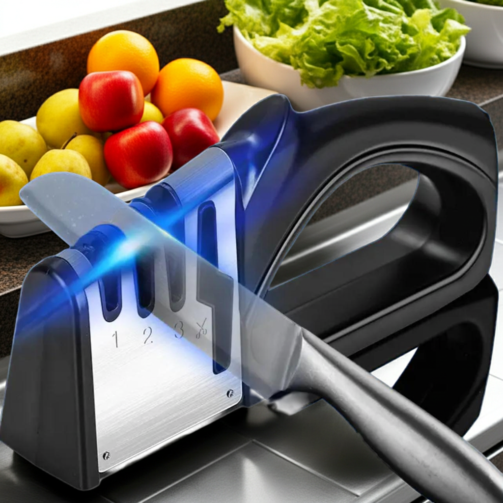 Kalandula steel Knife Sharpener with 4 in 1