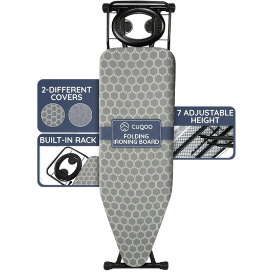 1k Folding Ironing Board 122x38cm Height Safety