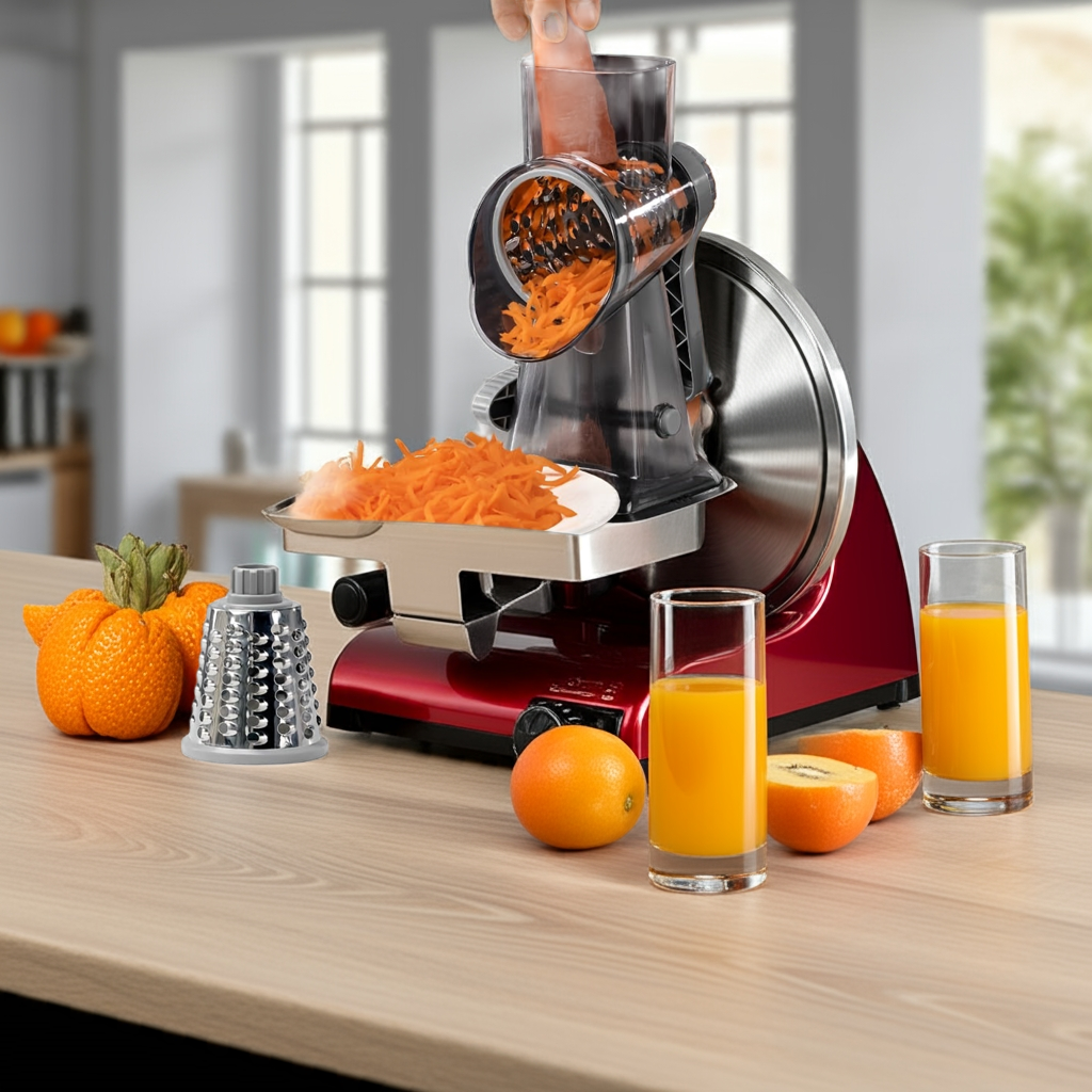 1.3 Kalandula Steel HeavyDuty 3in1 Rotary Food Slicer  Cheese Grater