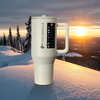 Gobelet à paille rabattable en acier Kalandula 1,2 L, tasse anti-fuite pour boissons chaudes et froides