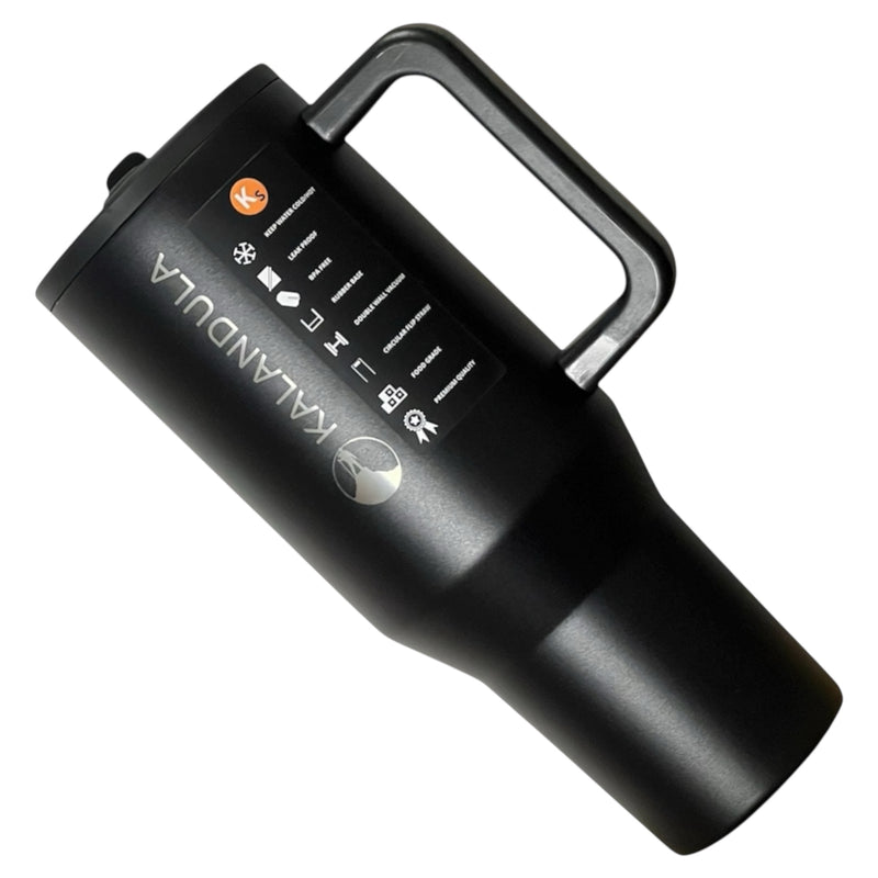 1.2 Kalandula Steel Flip Straw Tumbler 1.2L Leakproof Cup Hot Cold Drinks