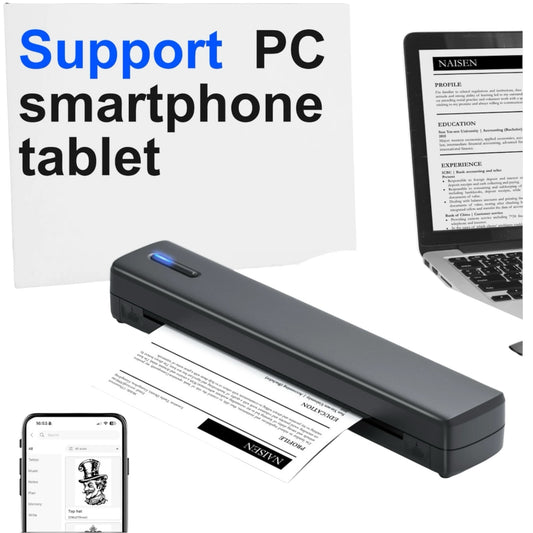 Portable A4 Inkless Thermal Printer  Wireless