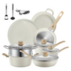 Ensemble de casseroles et poêles en acier Kalandula avec couvercles 15 pièces 