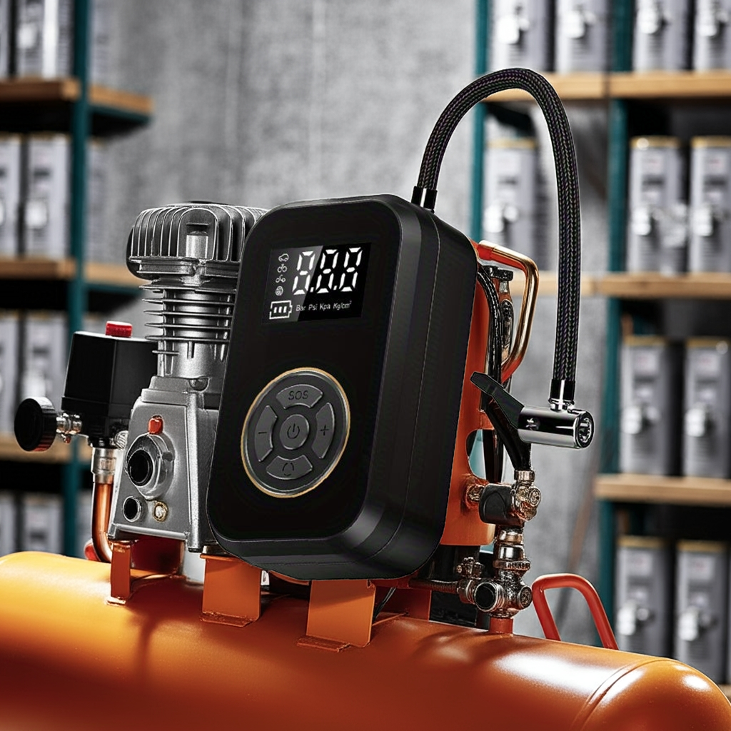Kalandula steel Rechargeable Portable Air Compressor
