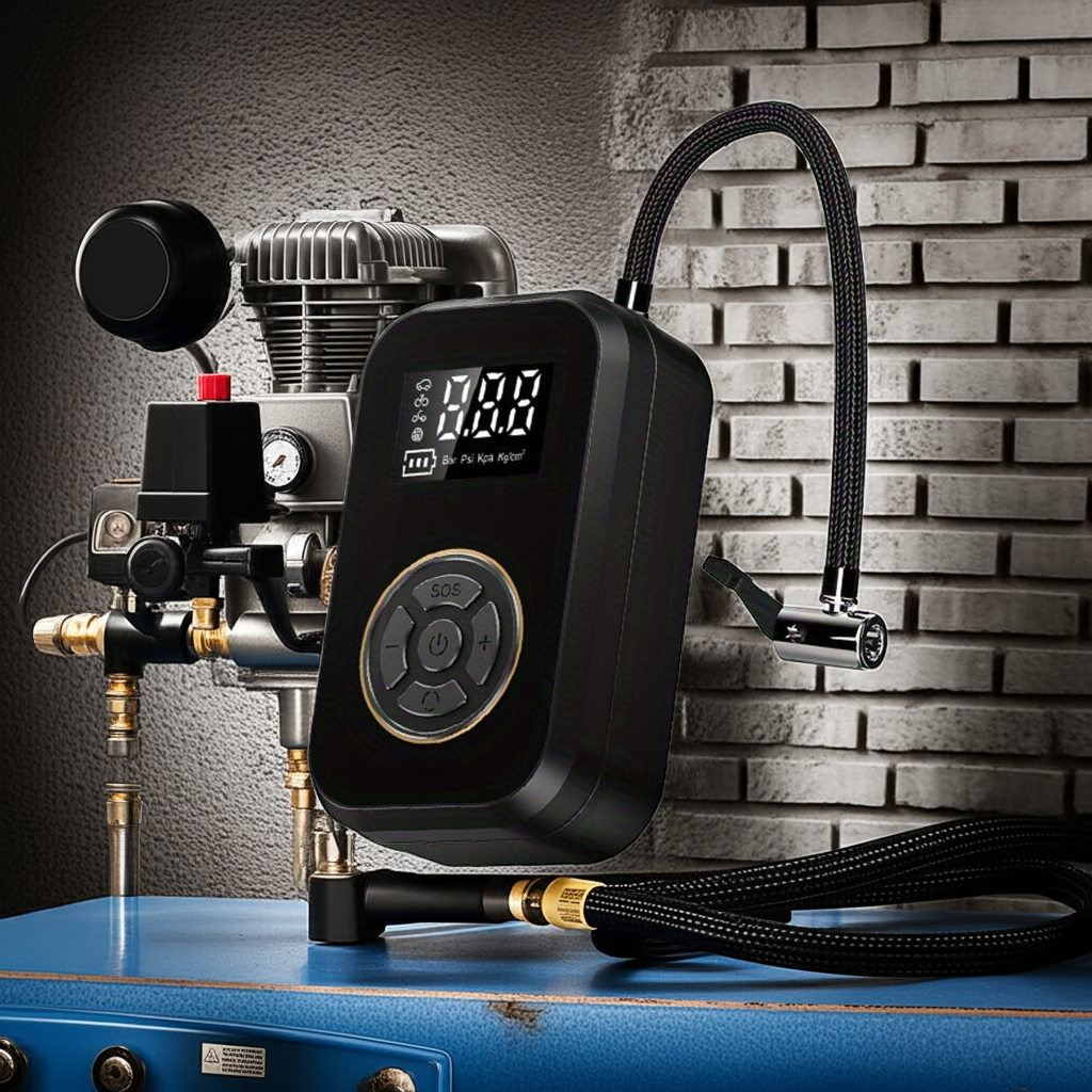 Kalandula steel Rechargeable Portable Air Compressor