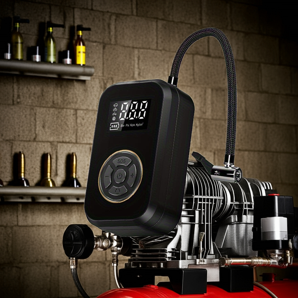Kalandula steel Rechargeable Portable Air Compressor