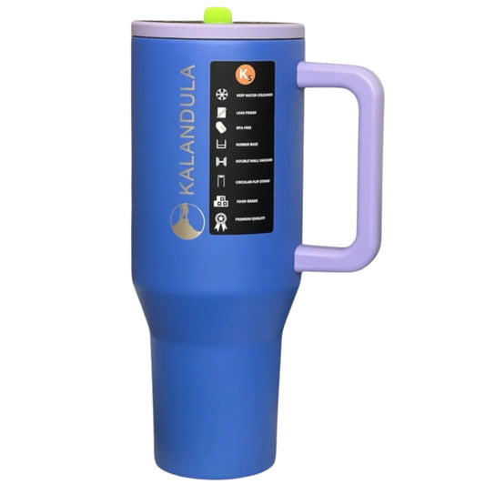 Kalandula Steel Flip Straw Tumbler 1.2L Leakproof Cup Hot and Cold Drinks