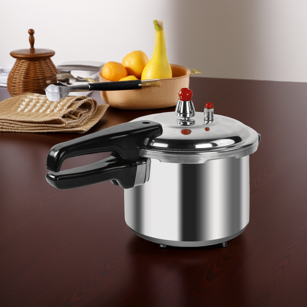 4L Dual Handle Aluminum Pressure Cooker for Home and Catering - UK