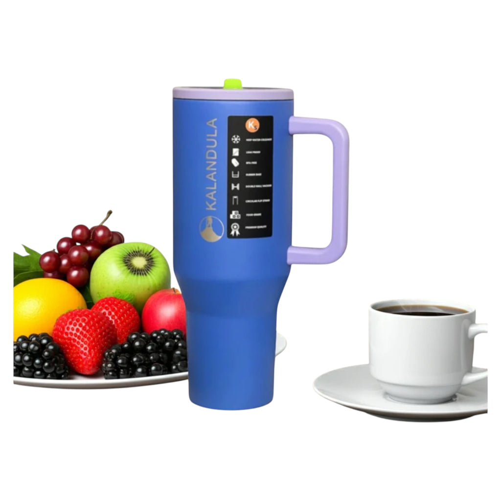 1.3 Kalandula Steel Flip Straw Tumbler 1.2L Leakproof Cup Hot and Cold Drinks