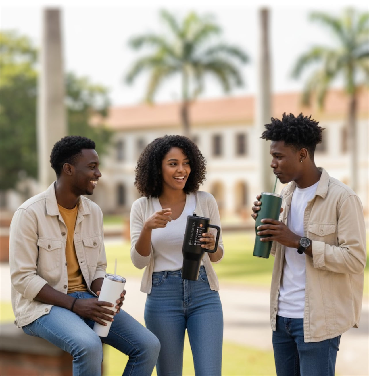 1.2 Kalandula Steel Flip Straw Tumbler 1.2L Leakproof Cup Hot Cold Drinks