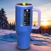 Gobelet à paille rabattable en acier Kalandula 1,2 L, tasse anti-fuite pour boissons chaudes et froides