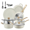 Ensemble de casseroles et poêles en acier Kalandula avec couvercles 15 pièces 
