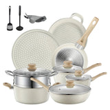 Kalandula steel Pots and Pans Set with Lids 15pcs