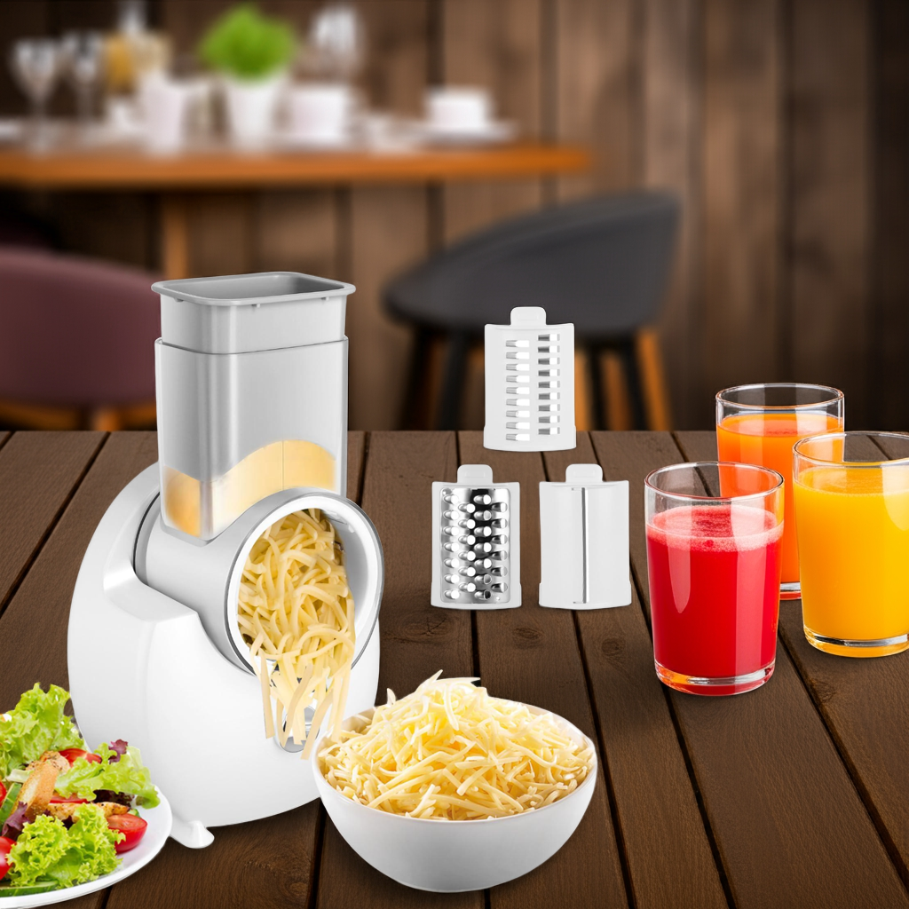 Electric Cheese Grater, Rotary Grater Vegetables & Fruits