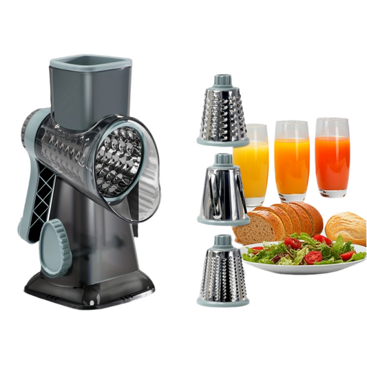 3in1 Rotary Food Slicer Chopper  Grater  MultiFunction