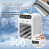 Refrigerador de ar portátil em aço Kalandula, ventilador refrigerador de 2 velocidades (500 ml)