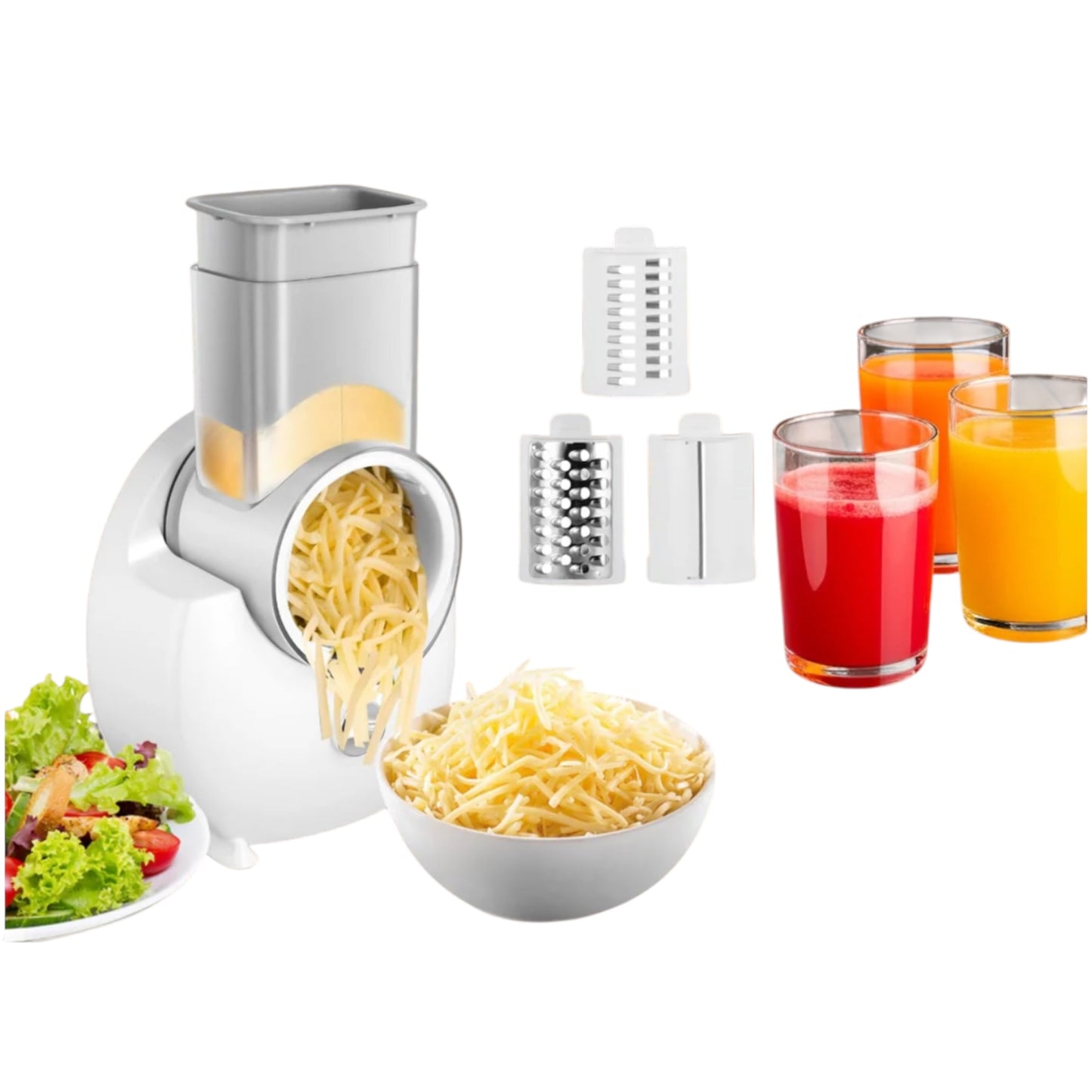 Electric Cheese Grater, Rotary Grater Vegetables & Fruits