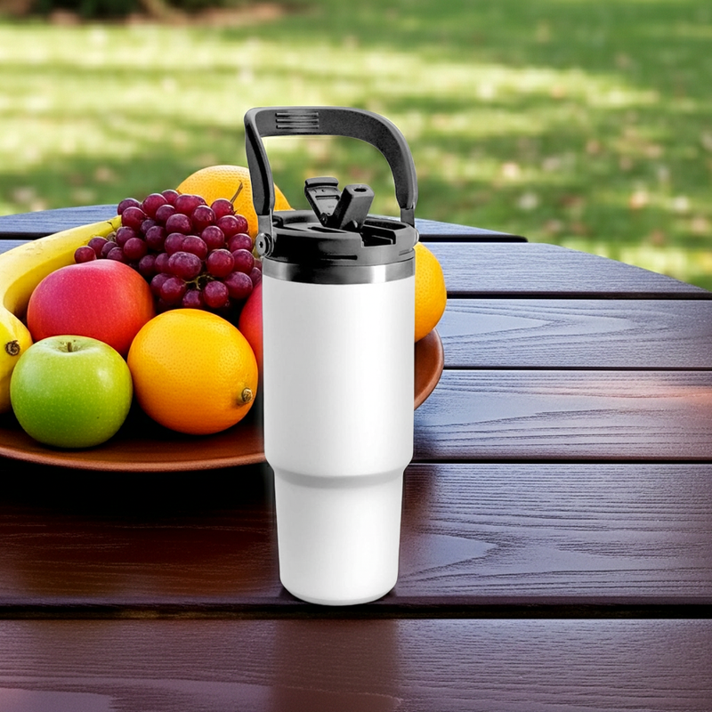 Tumbler with Straw, Travel Mug, Insulated Tumbler