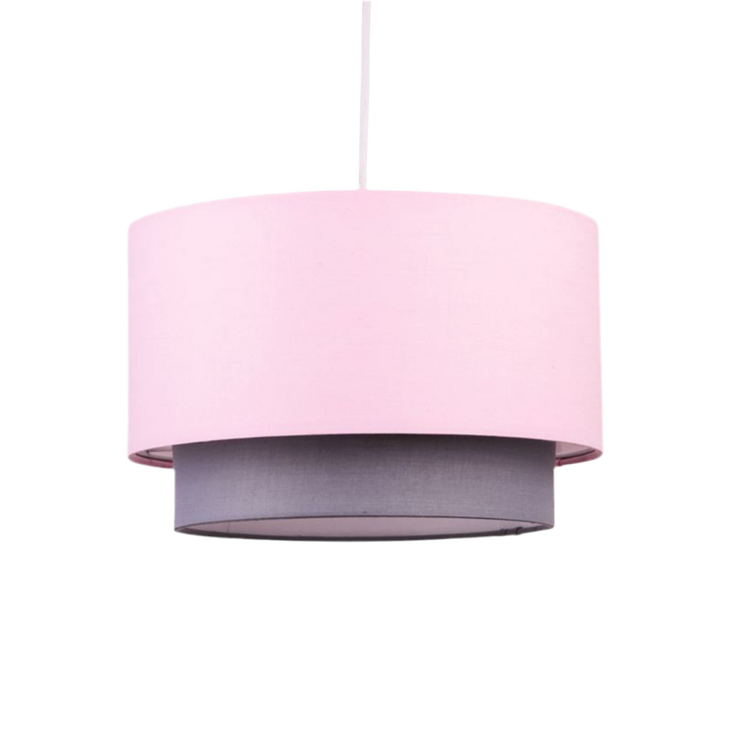 Abat-jour KAlandula en acier rose gris à 2 niveaux