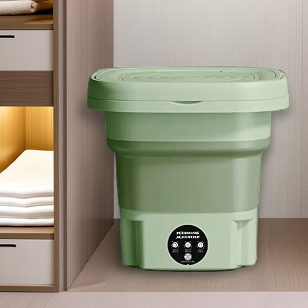 1k Mini Portable Laundry Washing Machine Green