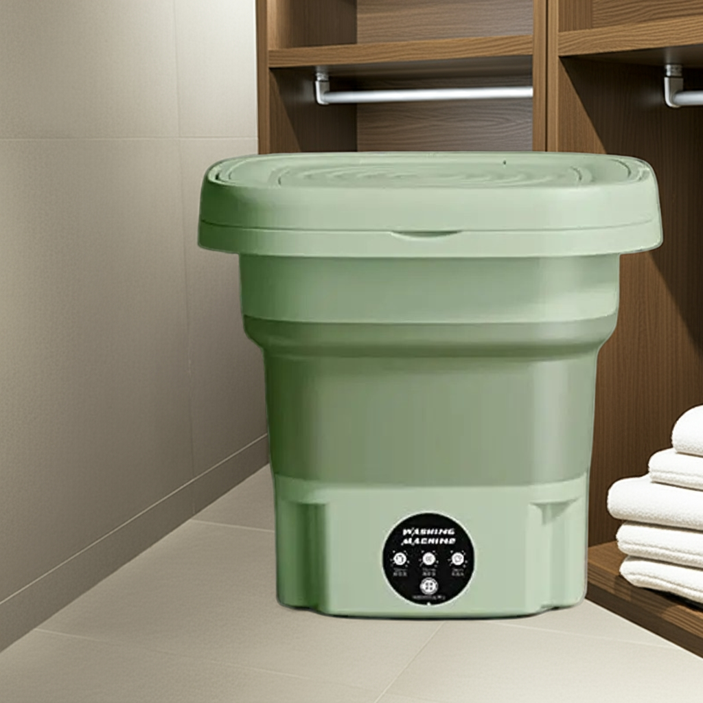 1k Mini Portable Laundry Washing Machine Green