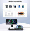 Chargeur sans fil pliable 3 en 1 en acier Kalandula pour iPhone 