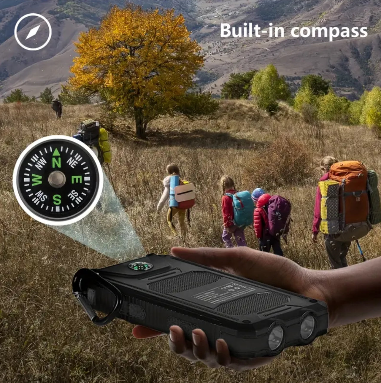 kalandula steel 20000mAh Solar Power Bank