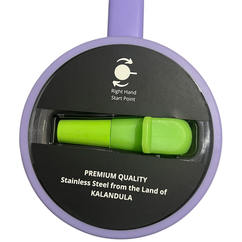 1.3 Kalandula Steel Flip Straw Tumbler 1.2L Leakproof Cup Hot and Cold Drinks