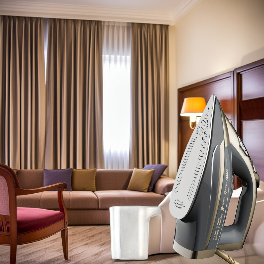 1.3F SUPERLEX 3200W Steam Iron  Powerful Ceramic Soleplate  Auto Shutoff  Fast Heating