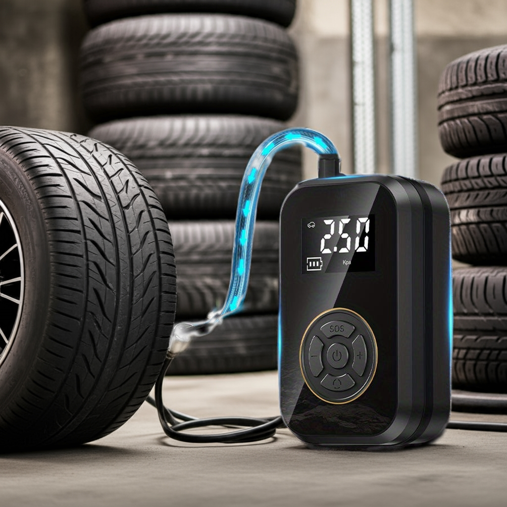 Kalandula steel Rechargeable Portable Air Compressor