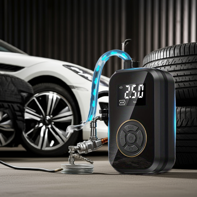 Compresseur d'air portable rechargeable en acier Kalandula