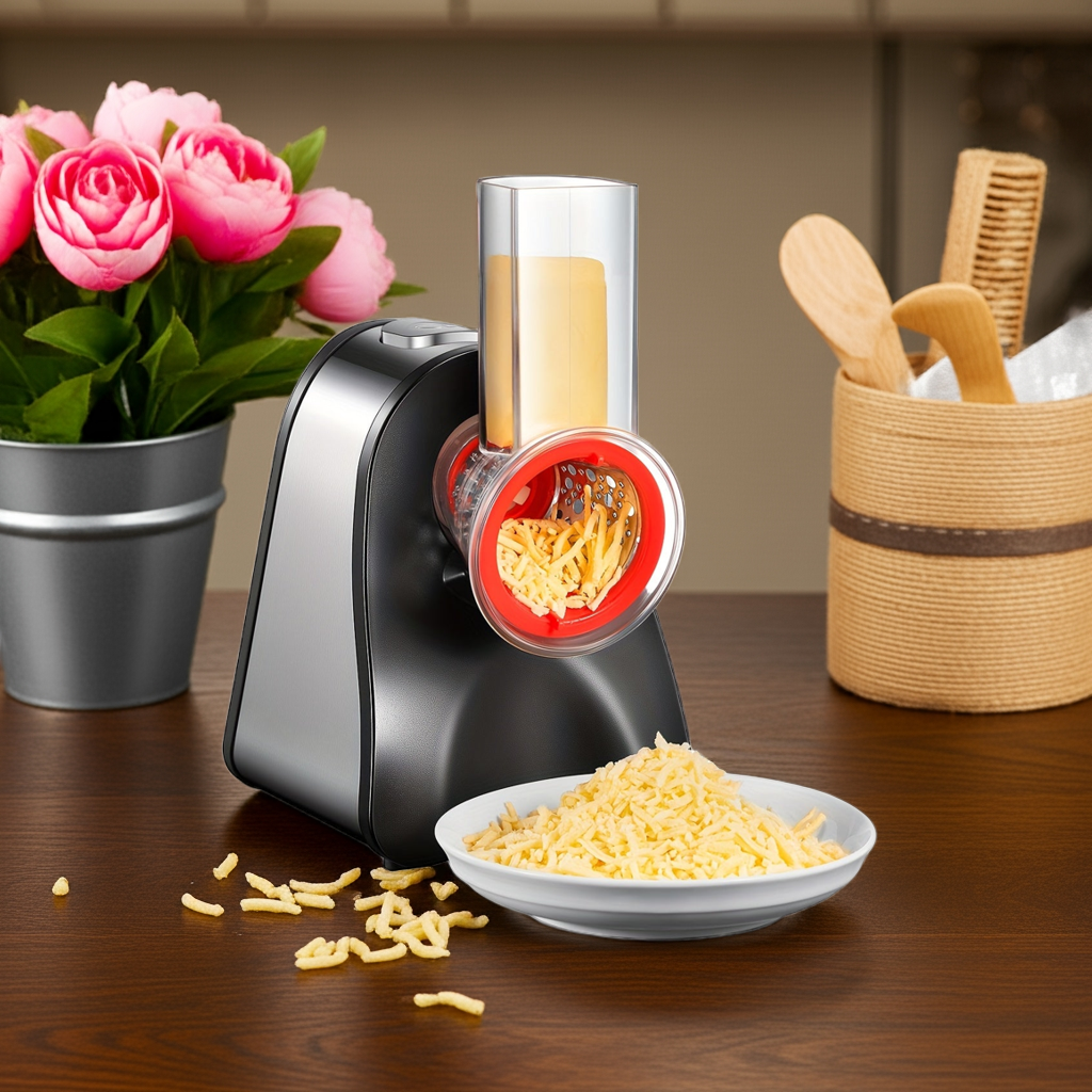 4-in-1Kalandula Steel Electric Cheese Grater Salad Shooter