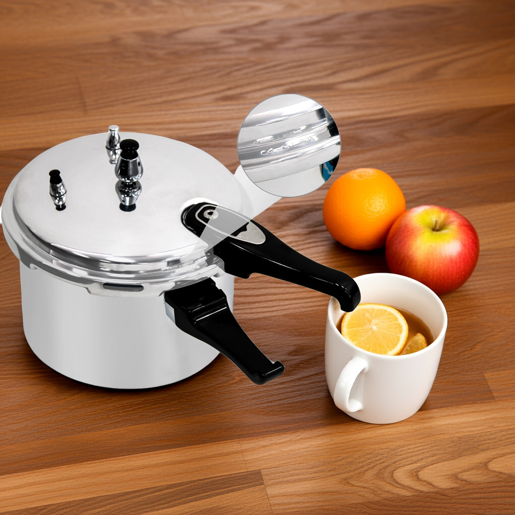 A Kalandula Steel Pressure Cooker for Kitchen & Catering