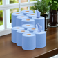 Kalandula Steel 12 pk Strong Absorbent Blue Centrefeed Kitchen Rolls