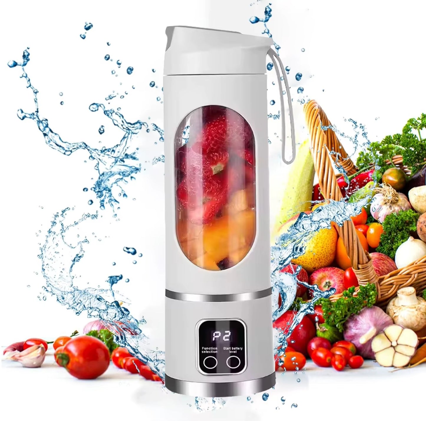 Kalandula Stee l JuiceMaker Powerful Cordless Mini Blender 450ml