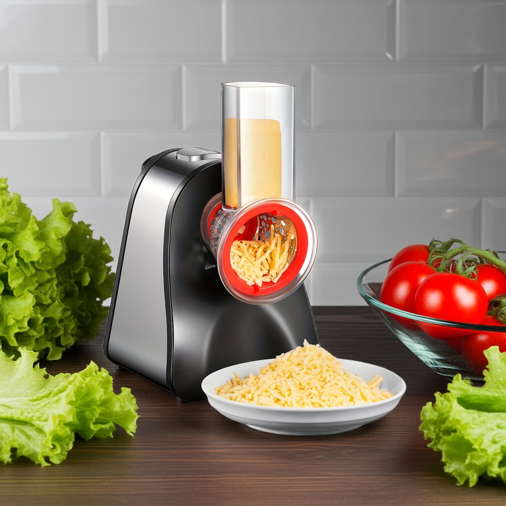 4-in-1Kalandula Steel Electric Cheese Grater Salad Shooter