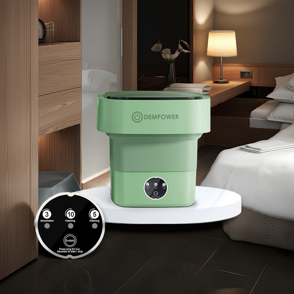 1k Mini Portable Laundry Washing Machine Green