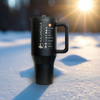Gobelet à paille rabattable en acier Kalandula 1,2 L, tasse anti-fuite pour boissons chaudes et froides