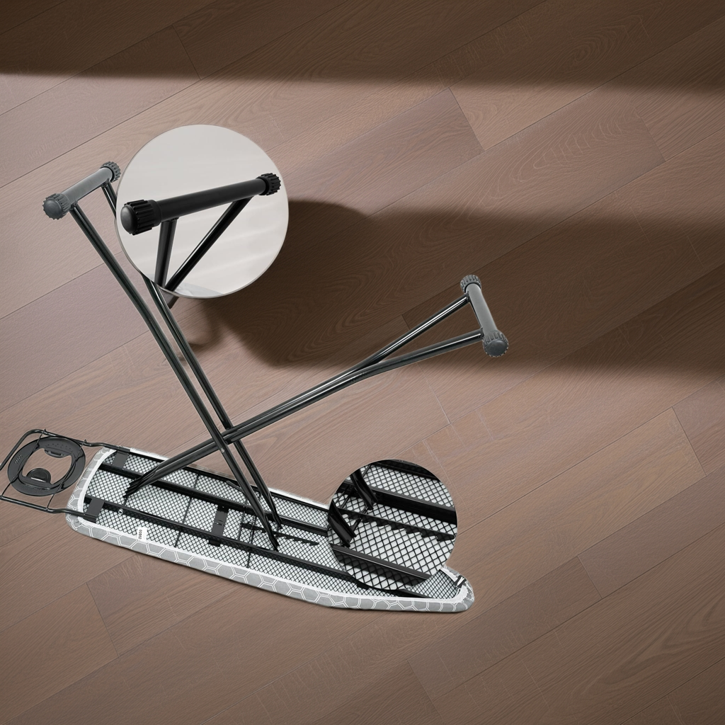 1k Folding Ironing Board 122x38cm  Adjustable Height Safety