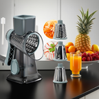 3in1 Rotary Food Slicer Chopper  Grater  MultiFunction