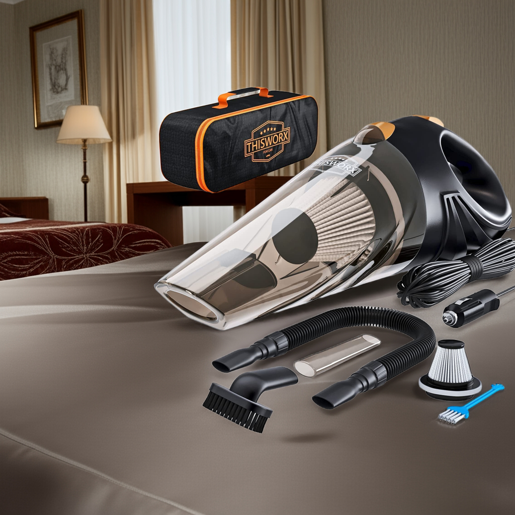 Car Vacuum Cleaner  Portable Handheld 12V Auto Detailer