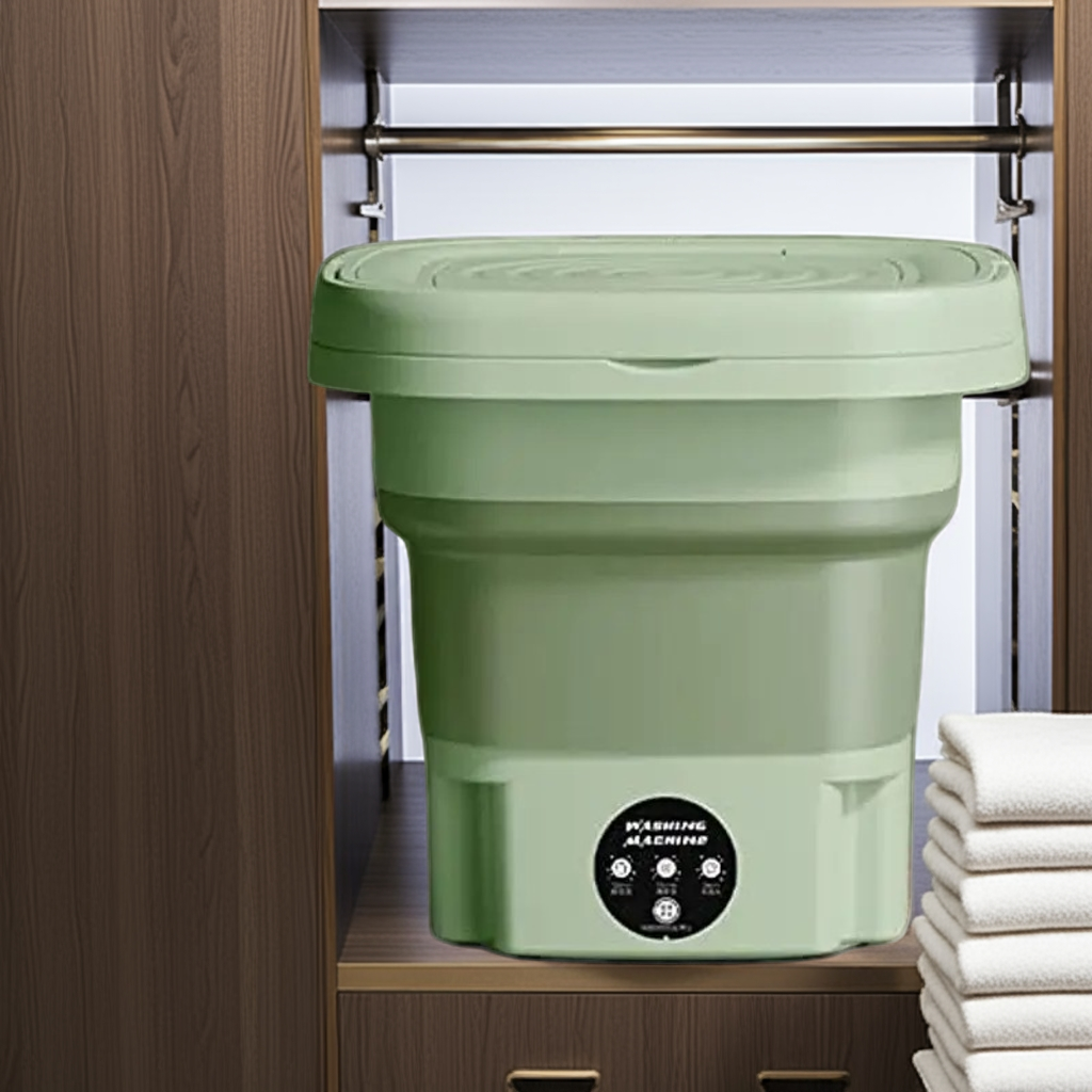 1k Mini Portable Laundry Washing Machine Green
