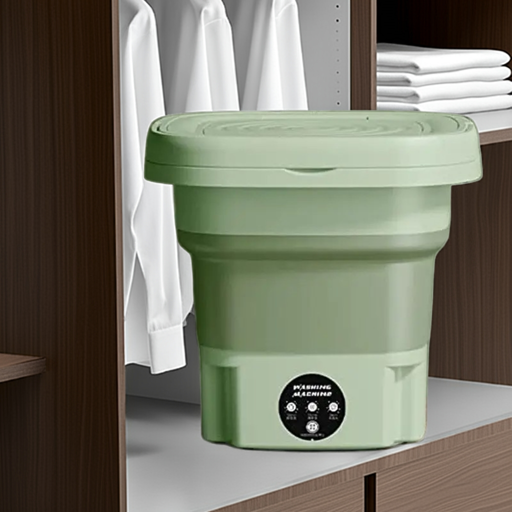 1k Mini Portable Laundry Washing Machine Green