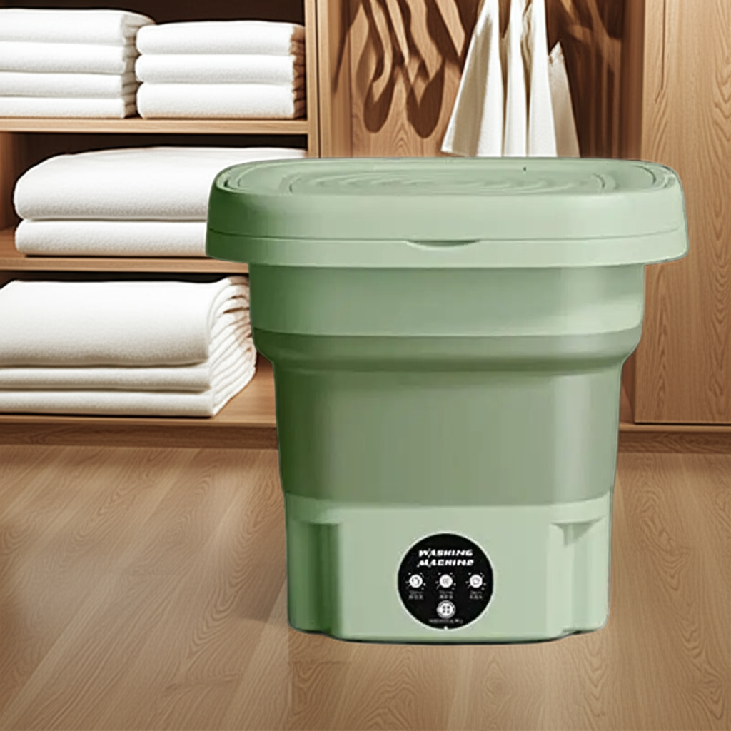 1k Mini Portable Laundry Washing Machine Green