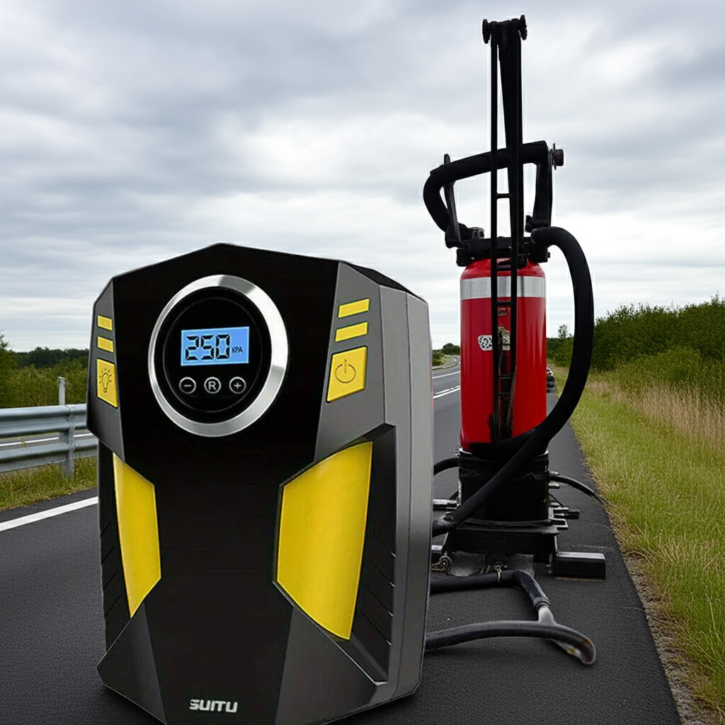 AK Digital Tyre Inflator 150PSI Portable Air Compressor