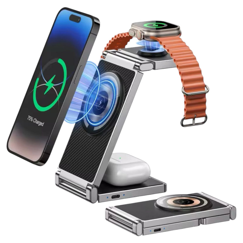 Kalandula Steel 3in1 Wireless Charging Station iPhone 16-12